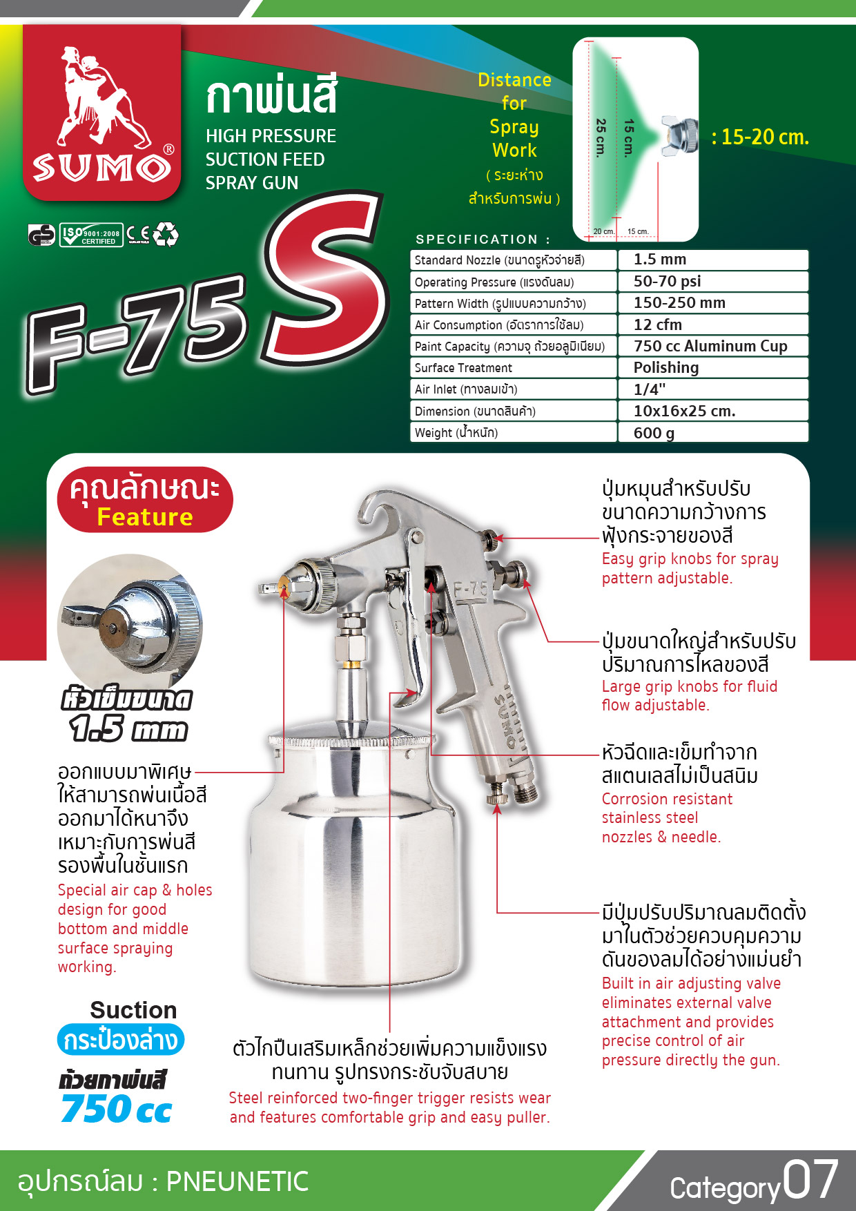 กาพ่นสี F-75S